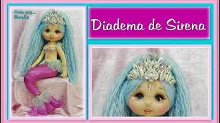 DIADEMA DE SIRENA muñeca de tela, patrones gratis video - 593