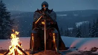 🔥Cold Night, Warm Flame &mdash; Knight&rsquo;s Campfire ASMR