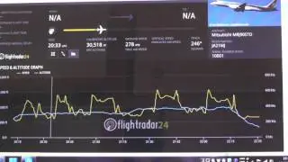 MRJ 1号機JA21MJアメリカで頑張っています。　15日の飛行航跡映像