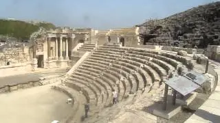 A Roman Theater in Beit She'an, Israel התיאטרון הרומאי בבית שאן