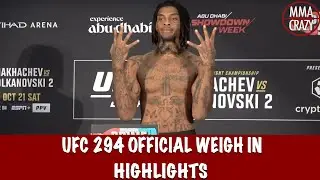 Full UFC 294: Makhachev vs.Volkanovski Official Weigh in Highlights