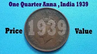 One Quarter Anna , India 1939