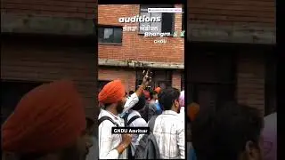 Bhangra 😍🔥| Bhangra Auditions | GNDU University Amritsar ❤️