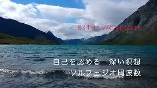 Healing Frequency World 834Hz Weightless　自己を認める　深い瞑想　ソルフェジオ周波数