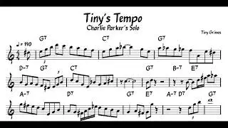 Tiny's Tempo - Charlie Parker - Eb Alto Saxophone Transcription