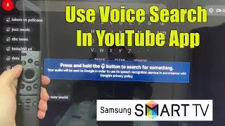 Как использовать голосовой поиск в приложении YouTube на Samsung Smart TV