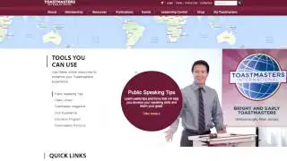 Navigating the new Toastmasters International website