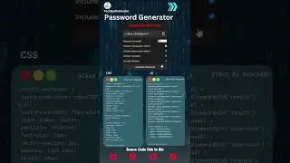 Password Generator Using Html,Css And Javascript|| Source Code Link In Description 