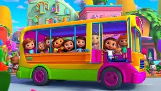 Wheels on the Bus | DuDu Monkey Dance | Fun Kids Song & Dance! P532