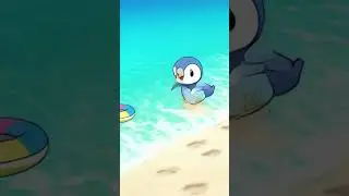 Cute Pochama/Piplup's Ocean Fun - AI Animated! | PokeLab #6