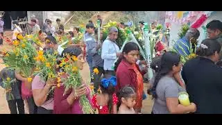 Ofrenda Floral en Honor a la Virgen de Juquila en Barranca Estaca.