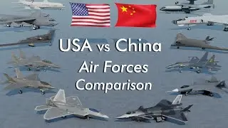 US vs China Air Power Comparison - US vs China Aircrafts 2025