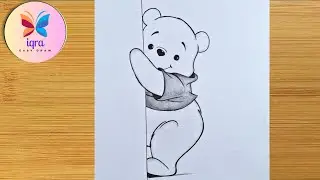 How to Draw Winnie the Pooh Easy Step-by-Step || Cute Teddy Bear Drawing || Pencil Sketch Drawing
