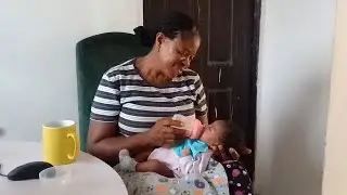 Утренняя рутина с моим внуком
