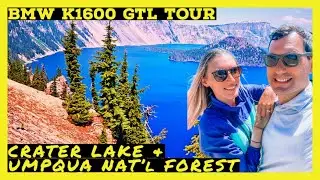 Riding the Unfathomably Smooth BMW K1600 GTL Tour at Crater Lake