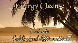 8 minute Meditation sounds of rain and thunder with Subliminal affirmations for Energetic Cleansing
