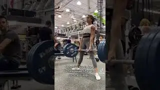 What it's like to be a female powerlifter at a commercial gym... | #shorts