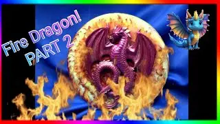 🔥FIRE DRAGON 🐉 WALL PLAQUE (Resin Art Part 2) - Base plate FIRE effect.