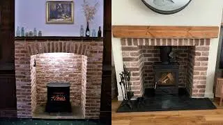 Brick Slip Fireplaces - with false pillars | The Brick Tile Company