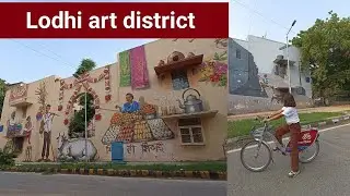 Lodhi art district | Bicycle ride | India's first open air art district