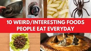 10 Weird And Interesting Foods People Eat Every Day || Exploring Bizarre Culinary Delights