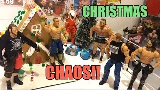 GTS WRESTLING: CHRISTMAS Chaos! WWE Mattel Elites Action Figure Animation PPV Event!