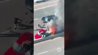 Man killed, four injured in fiery collision on Toronto's Gardiner Expressway