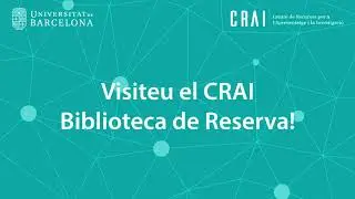 Visiteu el CRAI Biblioteca de Reserva!