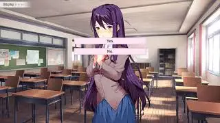 CREEPY GAME!!! doki doki literature club Indonesia (fast end skip + random choice)