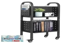 VEVOR Rolling Book Cart  Stable Build and Lockable Wheels