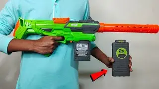 Buzz Bee Air Warriors Eradicator Blaster Toy Gun Unboxing & Testing - Chatpat toy tv