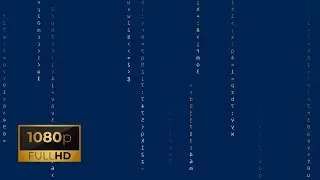 MATRIX CODE RAIN | Relaxing Visual Studios Code Night Blue Color Theme | Full HD | #10