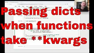 How to pass a dict when a Python function expects **kwargs