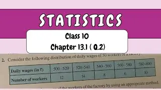 Class 10 Maths Chapter 13 Statistics | Exercise 13.1 Q2 Solution | CBSE/NCERT #statistics #maths