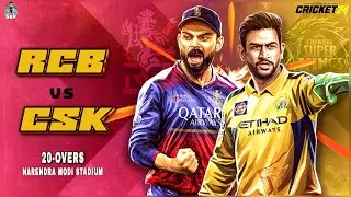 RCB vs CSK | 20-OVER with latest SQUAD | (PS5) - Cricket 24 | Gaming Guy - தமிழ்