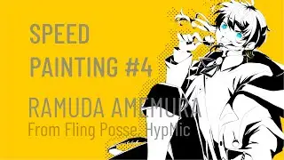 SPEEDPAINTING #4 - Ramuda Amemura from Fling Posse, HipMic【スピードペインティング】ポッセの飴村乱数描いてみた【ヒプマイ】
