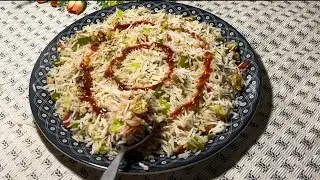 Chicken Chinese rice recipe with Bia food 