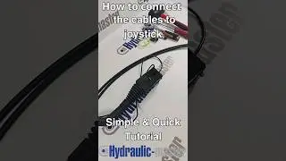 How to connect Joystick cables to valve Tractor loader John Deere Kubota #assembly #turtorial