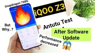 Тест iQOO Z3 Antutu После обновления ПО производительность снизилась, но почему...!!