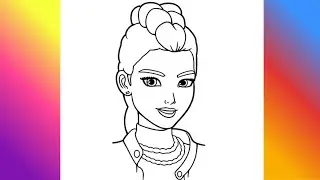 How to Draw Rumi | Step By Step Drawing Tutorial