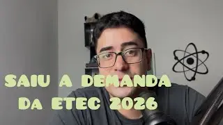 Demanda ETEC 2026 | SAIU! 