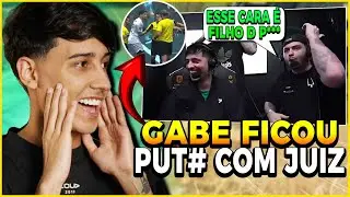 BAK REAGINDO AO GABE PEIXE TILTADASSO COM O JUIZ NA VIRADA DA LOUD x FLUXO