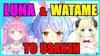 【Hololive】Pekora Planned to Recruit Watame & Luna to Usada Construction【Minecraft】【Eng Sub】