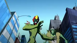 Ben 10 Omniverse - Swampfire vs Screegit