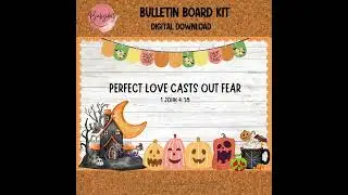 Bible Verse Halloween Bulletin Board Decor!