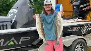 How to Catch STRIPED BASS! {Catch Clean Cook} Striper Pasta