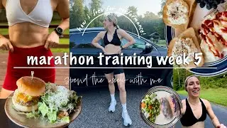 how I fuel for marathon training | full week of eating | week 5 of marathon training