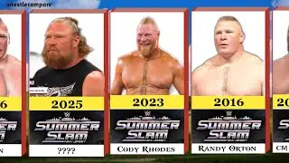 Brock Lesnar all opponents at SummerSlam (2002 -2025)