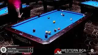 RICH JAMES vs ROBERT CLARK - TABLE 1 - LINCOLN CITY WBCA 8 BALL | EvoSports