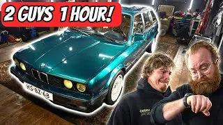 Just ONE HOUR to detail my NEGLECTED classic BMW??? 